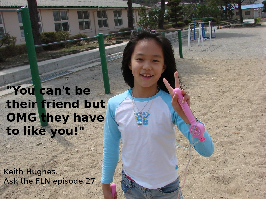 Photo of a Koren Student with Ken's take quote on it from this episode